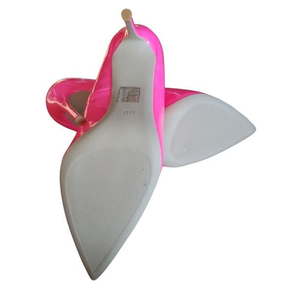 Brand New Elisabet Tang Hot Pink Patent Leather Stilletto Pumps Size 11 - Picture 5 of 5